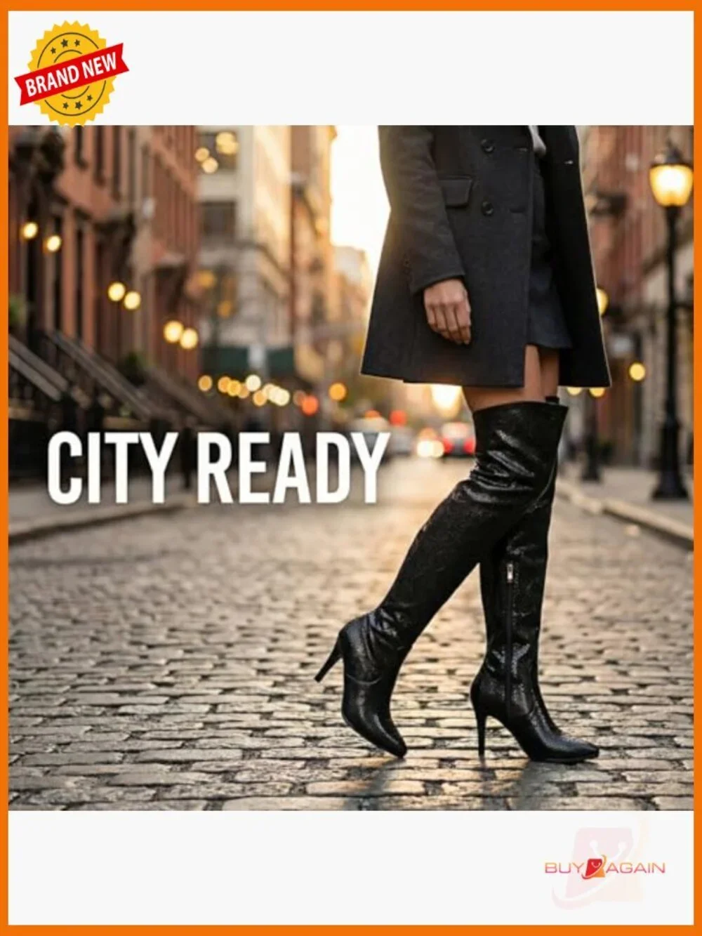 Over The Knee Boots Chunky Heel Side Zipper Faux Suede Thigh High Fall Boots